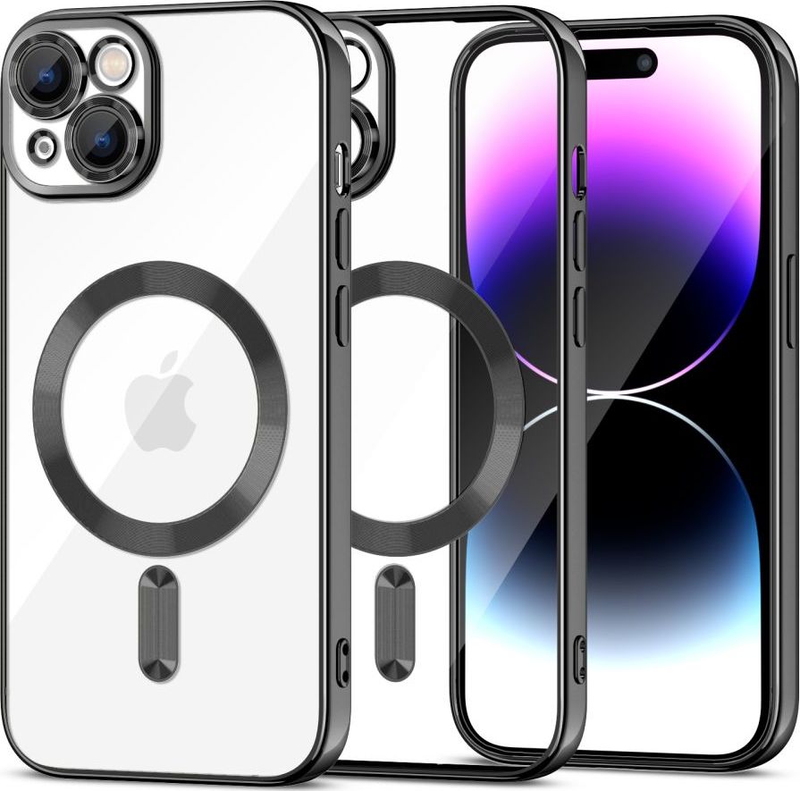 Tech-Protect Ochranný kryt na iPhone 15 - Tech-Protect, Magshine MagSafe Black