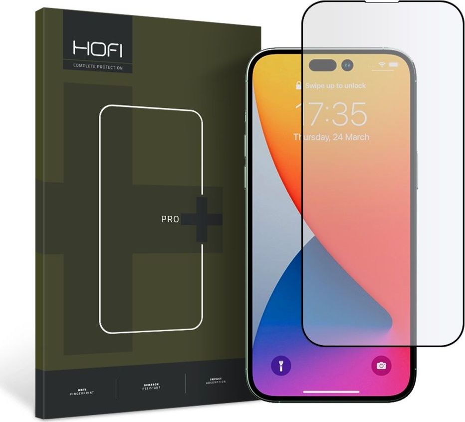 Hofi Hybridní ochranné sklo pro iPhone 14 Pro MAX - Hofi, Glass Pro+