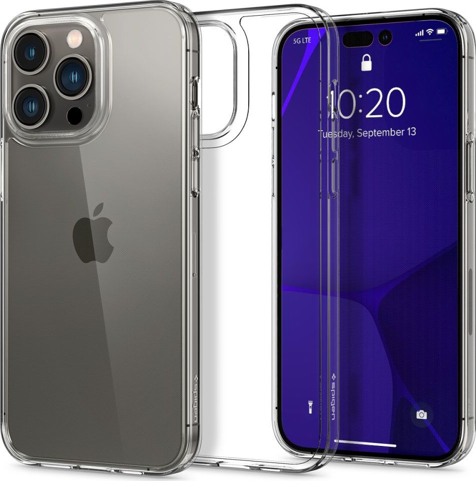 Spigen Ochranný kryt pro iPhone 14 Pro MAX - Spigen, Air Skin Hybrid Crystal Clear