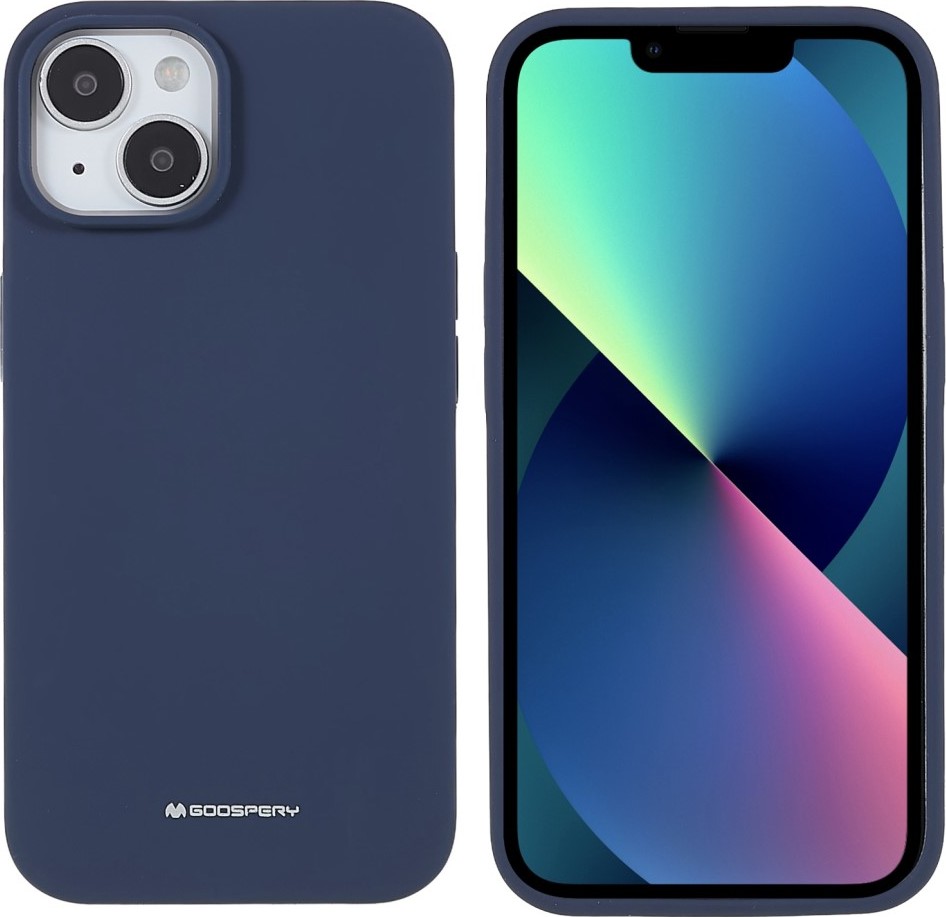 Pouzdro Mercury Silicone APPLE Iphone 14 PLUS modré