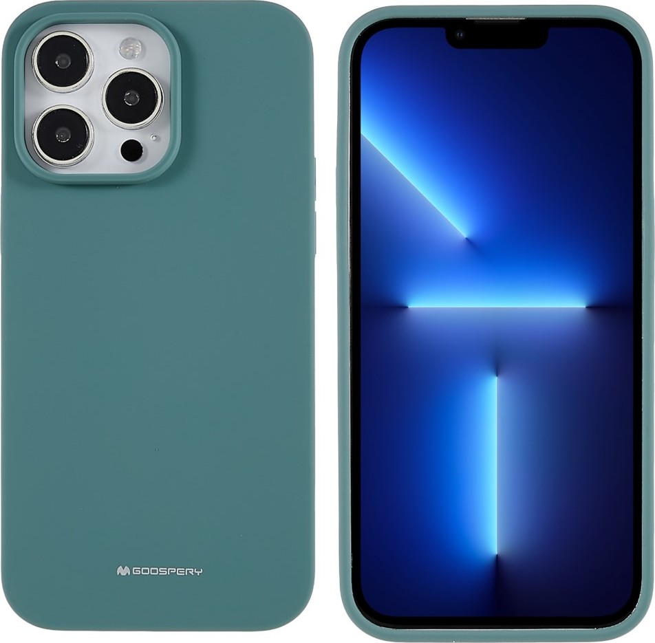 Mercury Ochranný kryt pro iPhone 14 Pro MAX - Mercury, Silicone Green