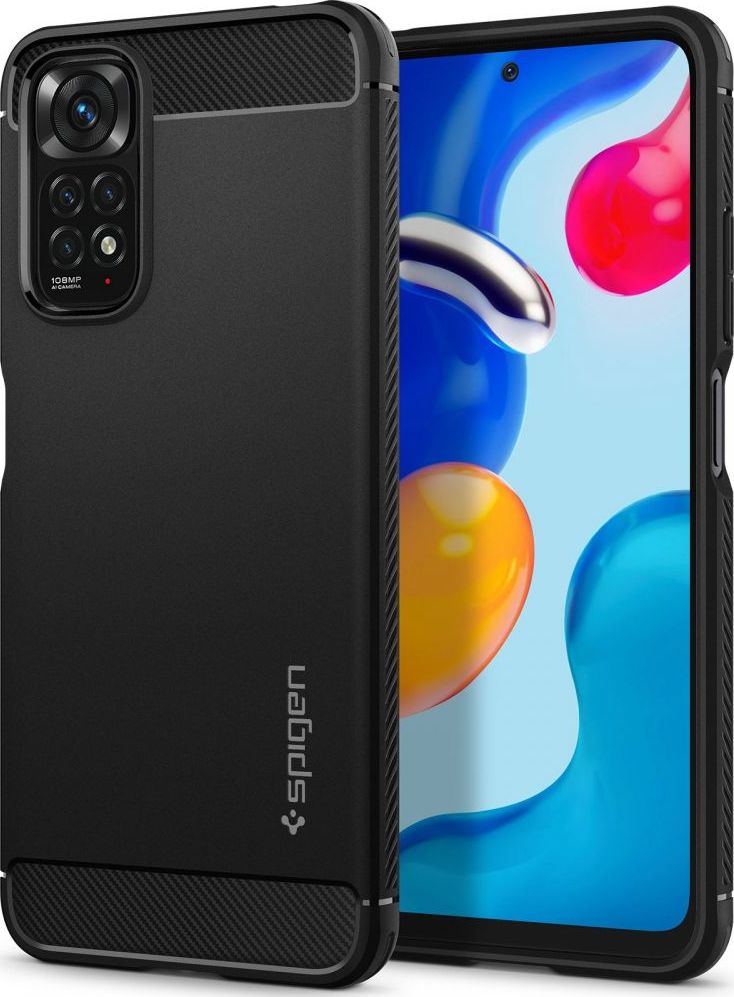 Spigen Ochranný kryt na Xiaomi Redmi Note 11 / 11S - Spigen, Rugged Armor Black
