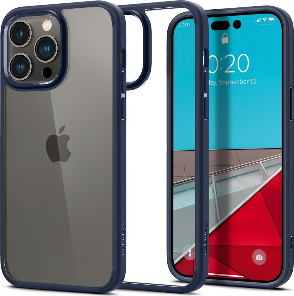 Spigen Ochranný kryt pro iPhone 14 Pro - Spigen, Ultra Hybrid Navy Blue