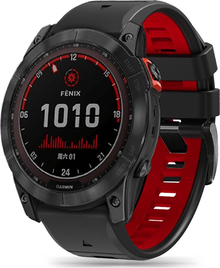 Tech-Protect Řemínek pro Garmin Fenix 3 / 5X / 3HR / 5X PLUS / 6X / 6X PRO / 7X - Tech-Protect, Iconband Pro Black/Red