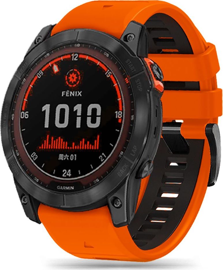 Tech-Protect Řemínek pro Garmin Fenix 3 / 5X / 3HR / 5X PLUS / 6X / 6X PRO / 7X - Tech-Protect, Iconband Pro Orange/Black