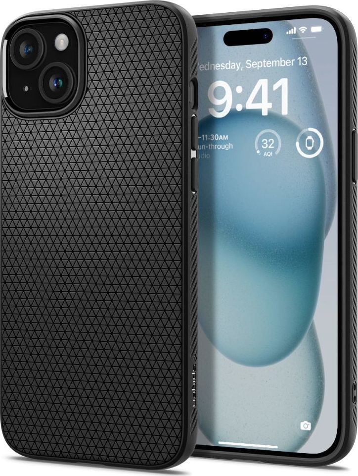 Spigen Liquid Air kryt iPhone 15 matně černý