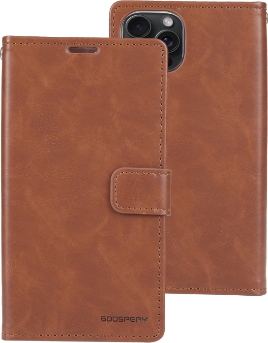 Mercury Ochranné pouzdro na iPhone 15 Pro MAX - Mercury, Bluemoon Diary Brown