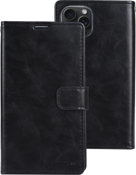 Mercury Ochranné pouzdro na iPhone 15 Pro MAX - Mercury, Bluemoon Diary Black