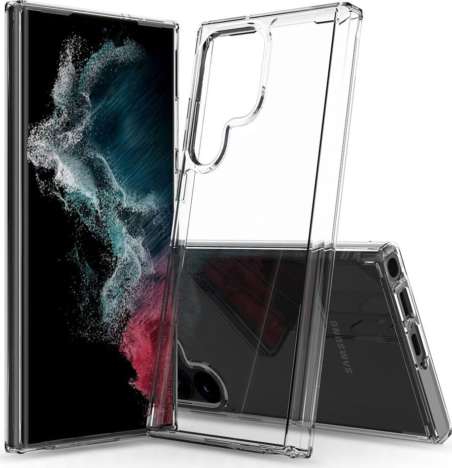 Tech-Protect Ochranný kryt pro Samsung Galaxy S23 ULTRA - Tech-Protect, Flexair Hybrid Crystal