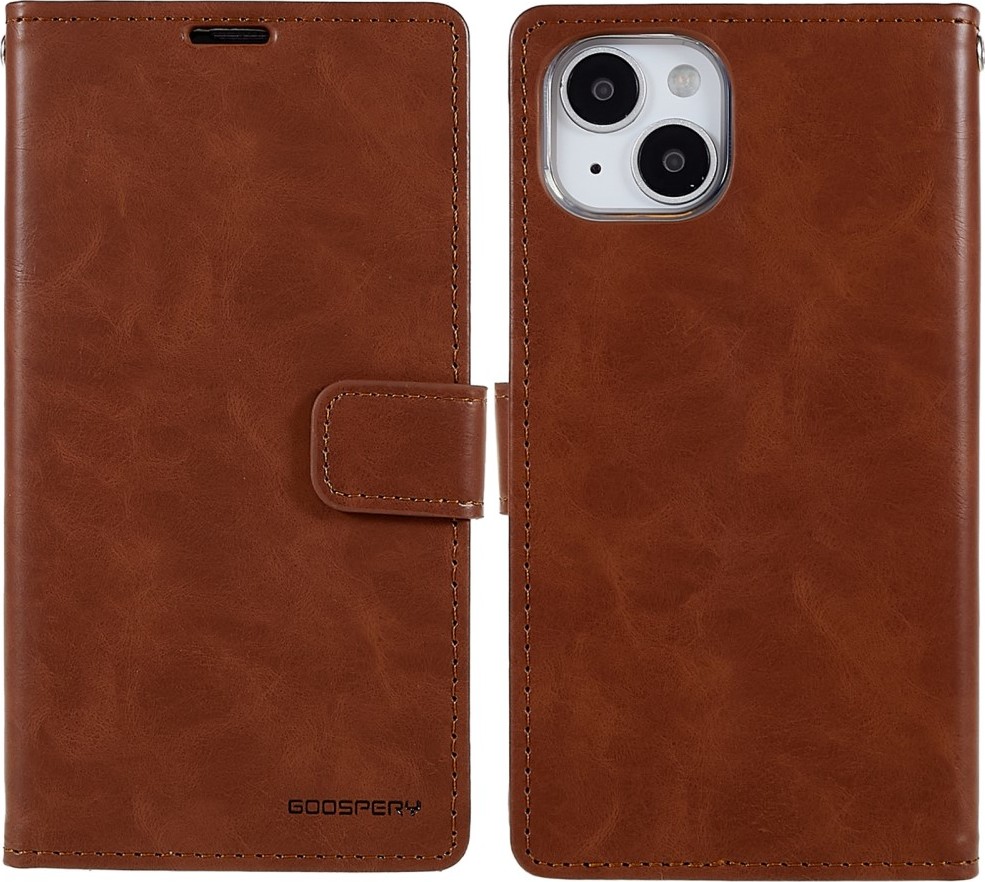 Mercury Ochranné pouzdro pro iPhone 14 PLUS - Mercury, Bluemoon Diary Brown