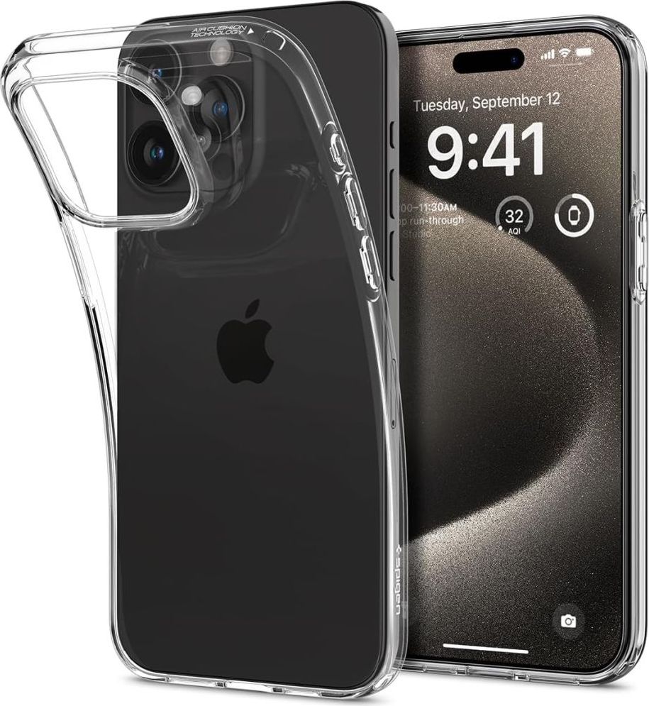 Spigen Liquid Crystal kryt iPhone 15 Pro Max čirý