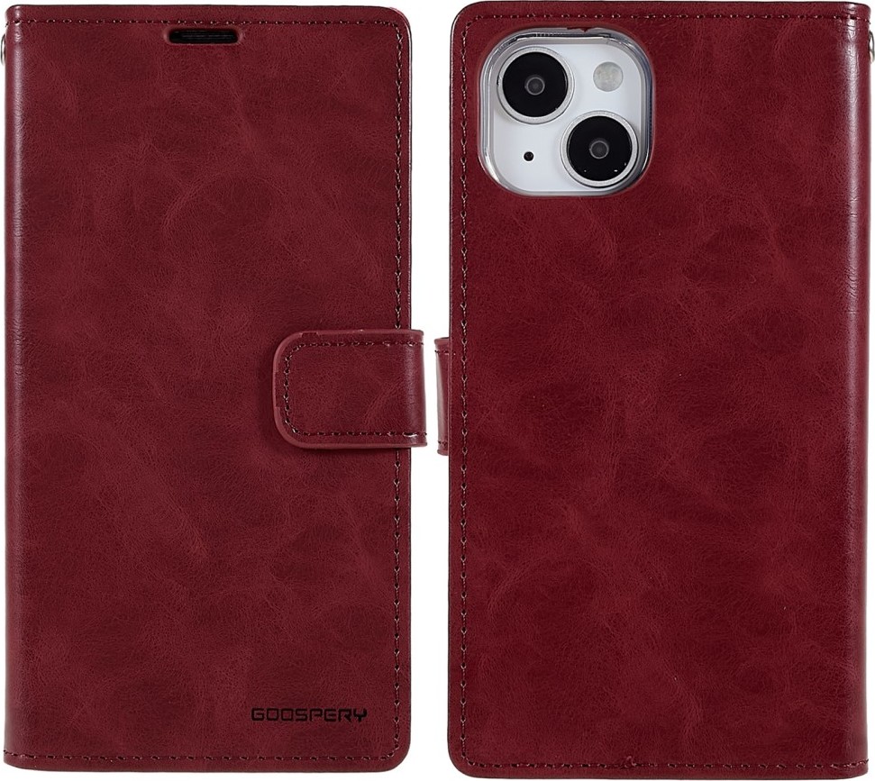 Mercury Ochranné pouzdro pro iPhone 14 PLUS - Mercury, Bluemoon Diary Wine