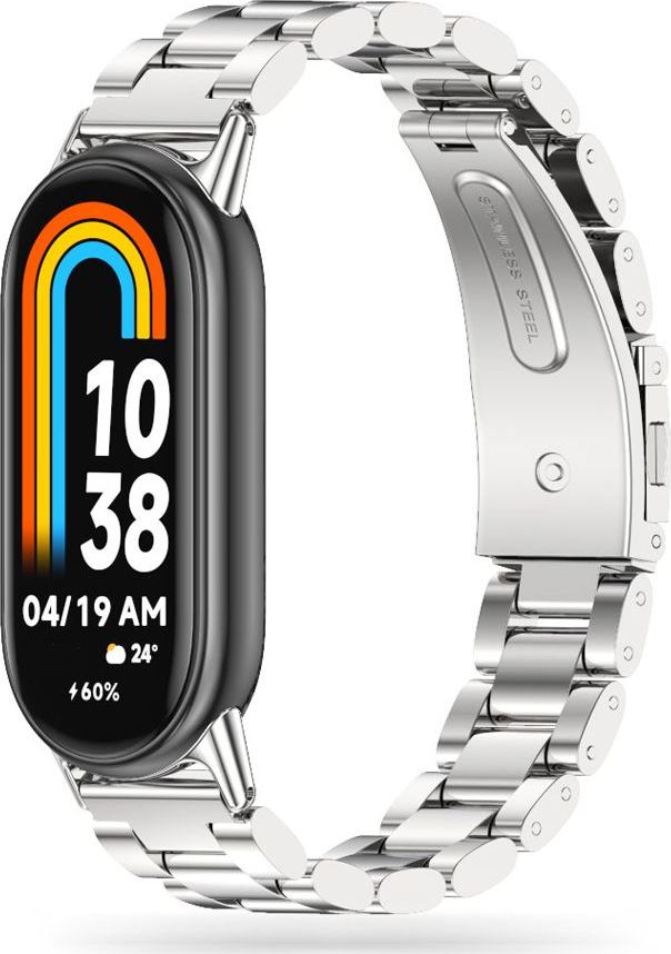 Tech-Protect Stainless pro Xiaomi Mi Band 5 / 6 stříbrná