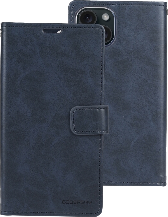 Mercury Ochranné pouzdro na iPhone 15 - Mercury, Bluemoon Diary Navy