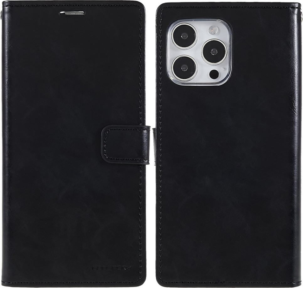 Mercury Ochranné pouzdro pro iPhone 14 Pro - Mercury, Bluemoon Diary Black