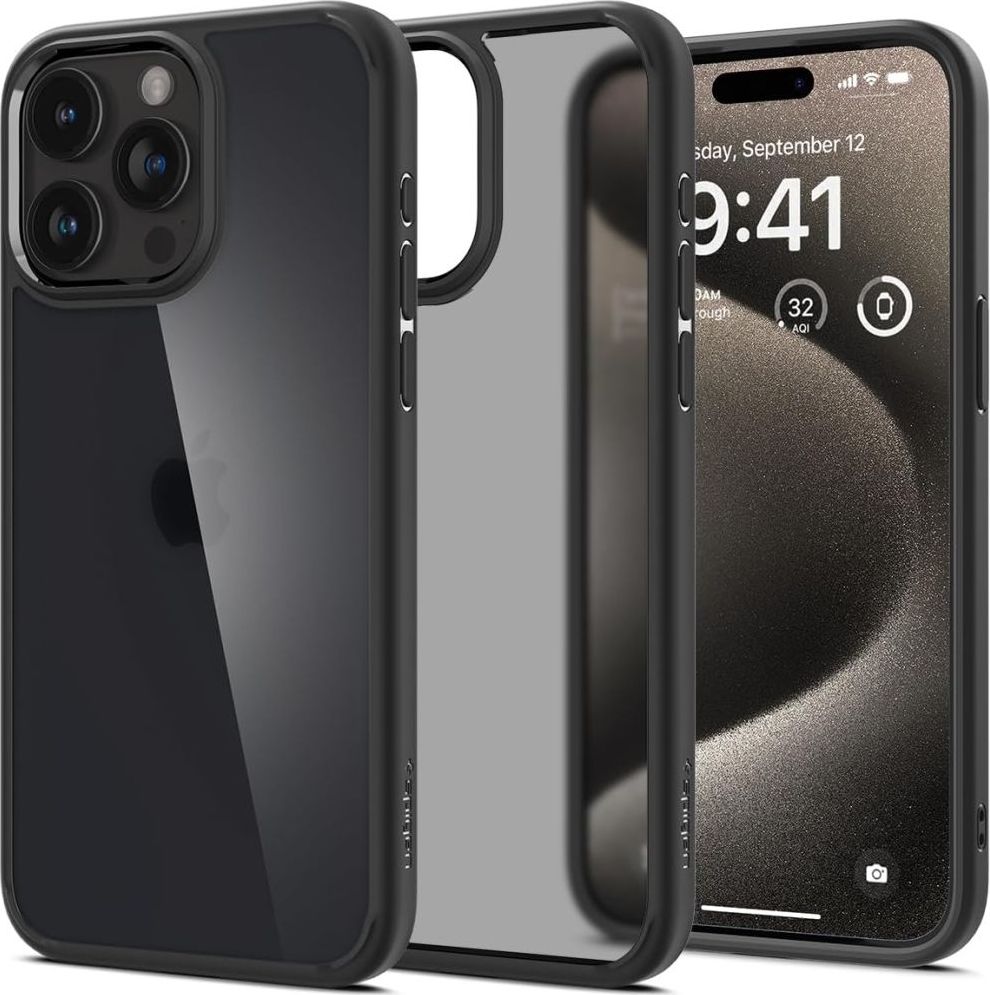 Spigen Ultra Hybrid kryt iPhone 15 Pro černý