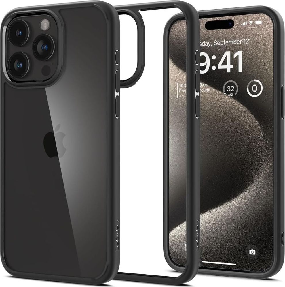 Spigen Ultra Hybrid kryt iPhone 15 Pro matně černý