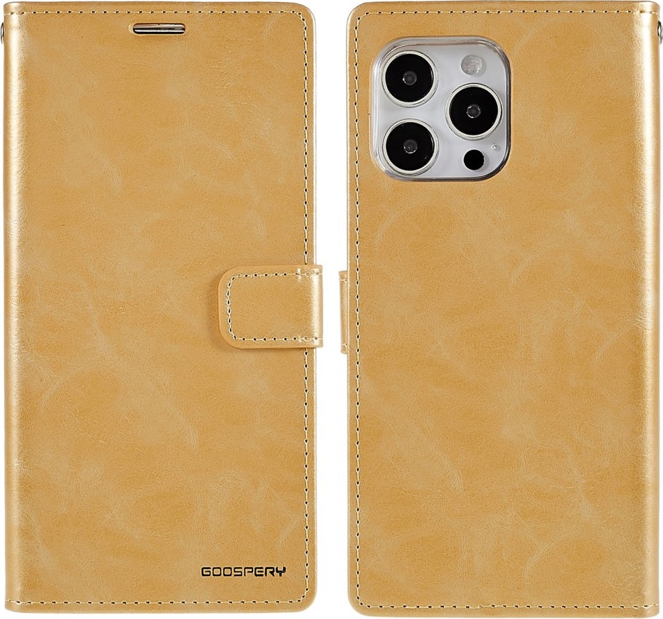 Mercury Ochranné pouzdro pro iPhone 14 Pro - Mercury, Bluemoon Diary Gold