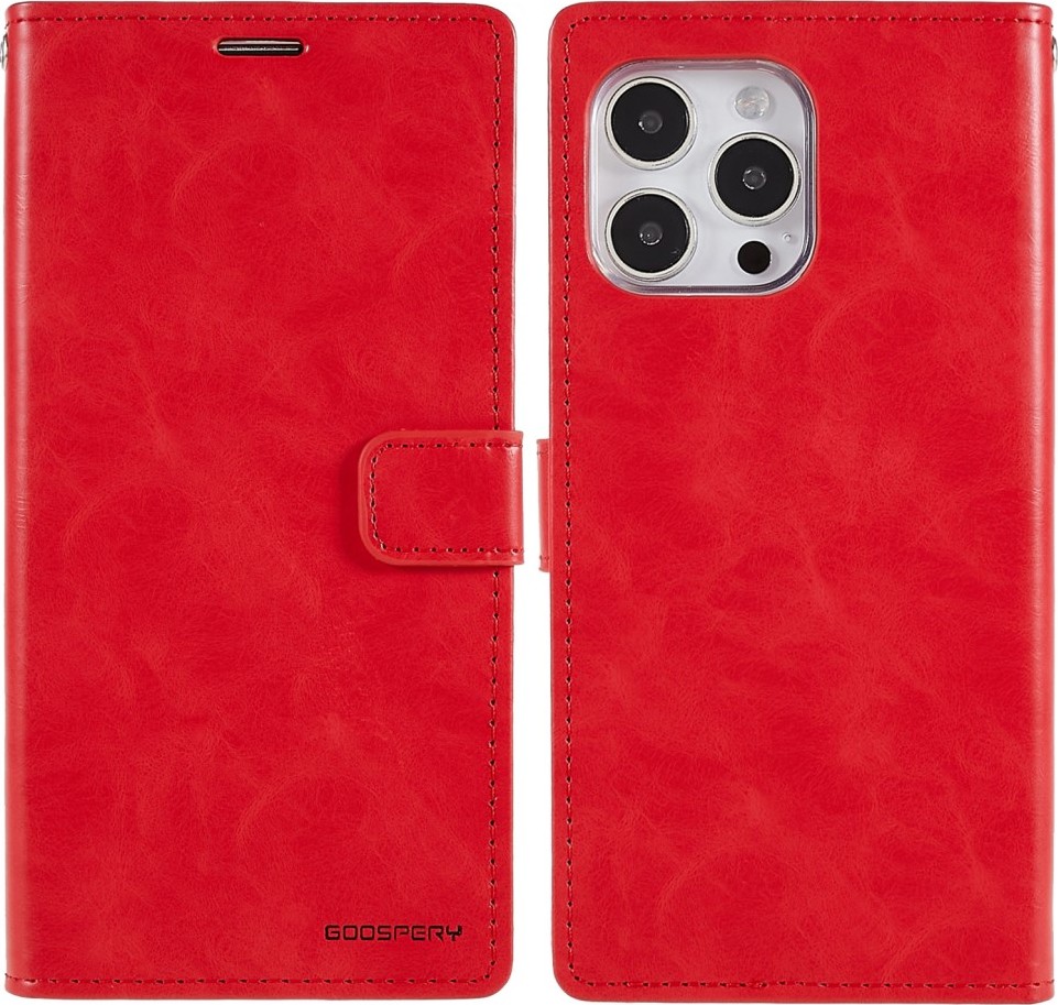 Mercury Ochranné pouzdro pro iPhone 14 Pro MAX - Mercury, Bluemoon Diary Red