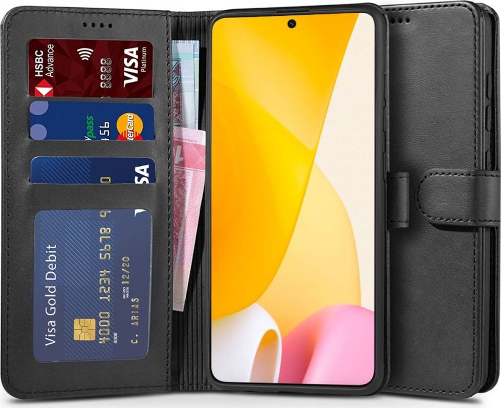 Tech-Protect Ochranné pouzdro na Xiaomi 12 Lite - Tech-Protect, Wallet Black