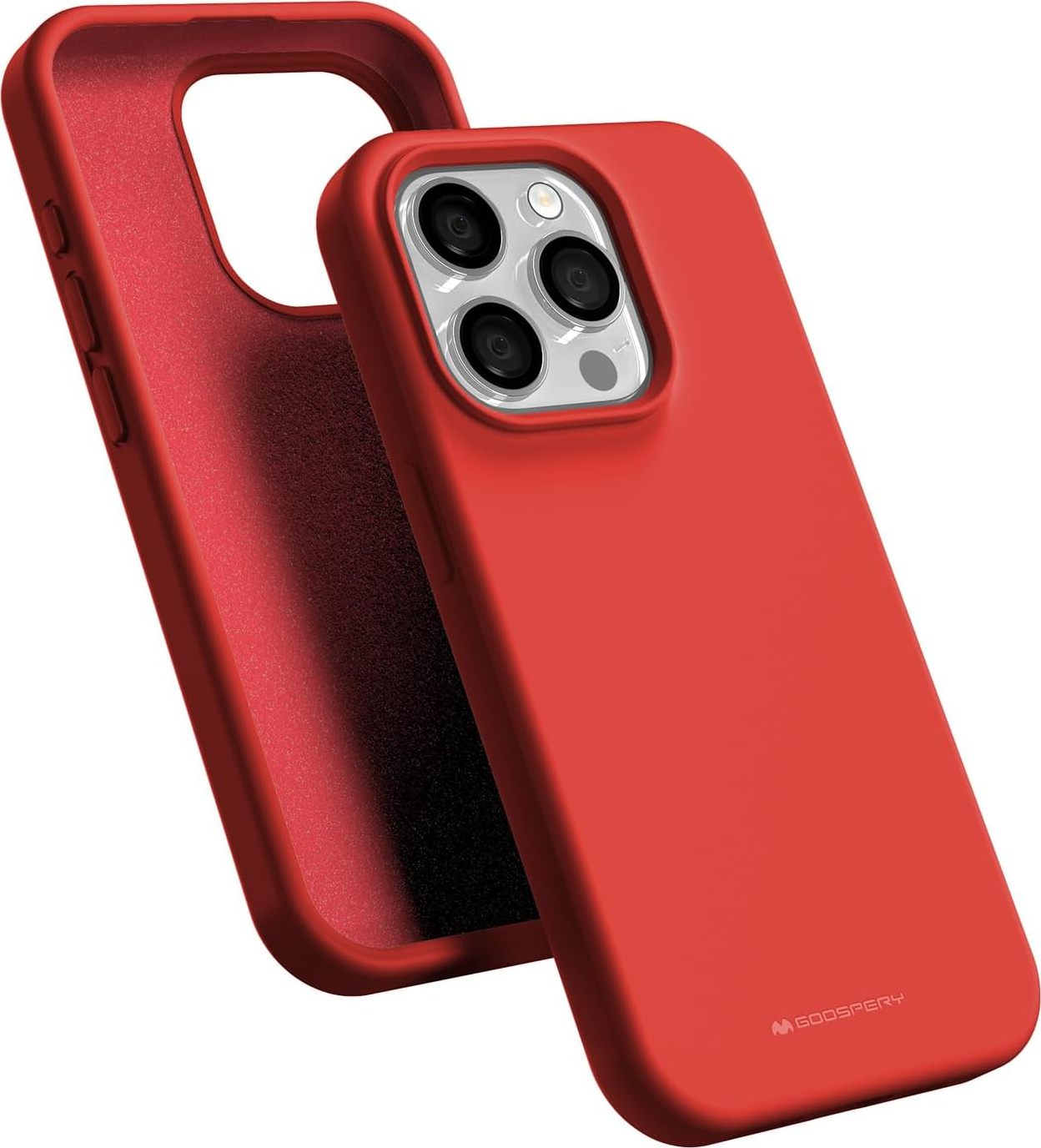 Mercury Ochranný kryt na iPhone 15 Pro - Mercury, Silicone Red