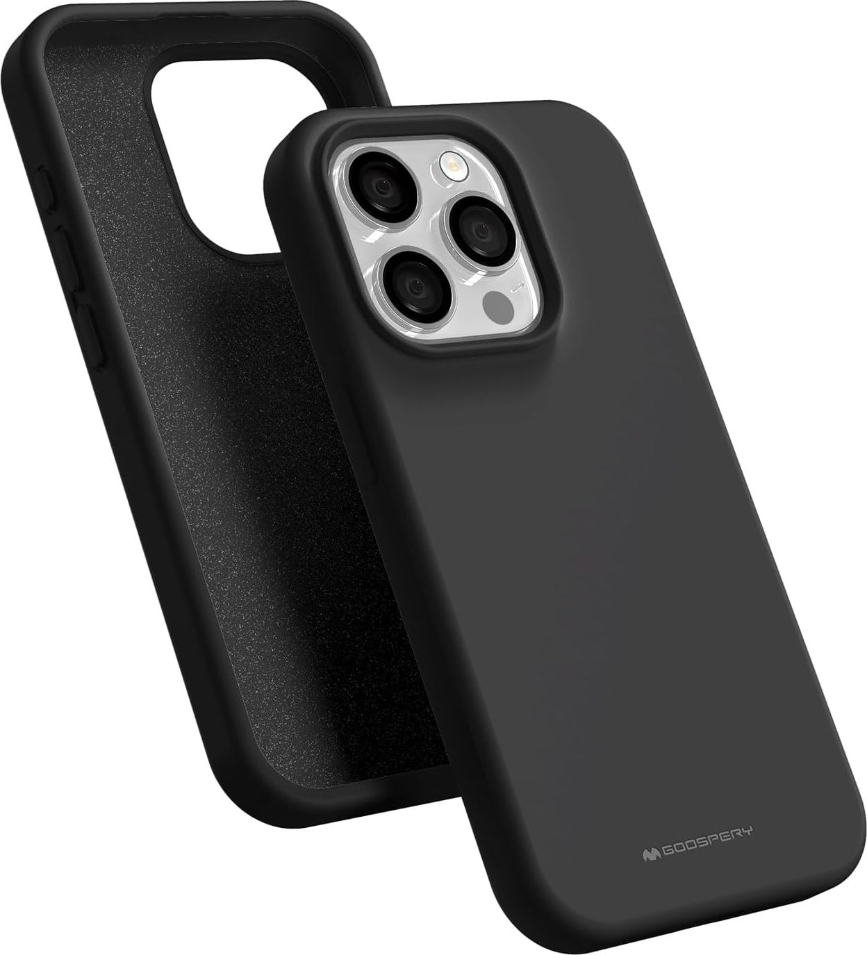 Mercury Ochranný kryt na iPhone 15 Pro - Mercury, Silicone Black