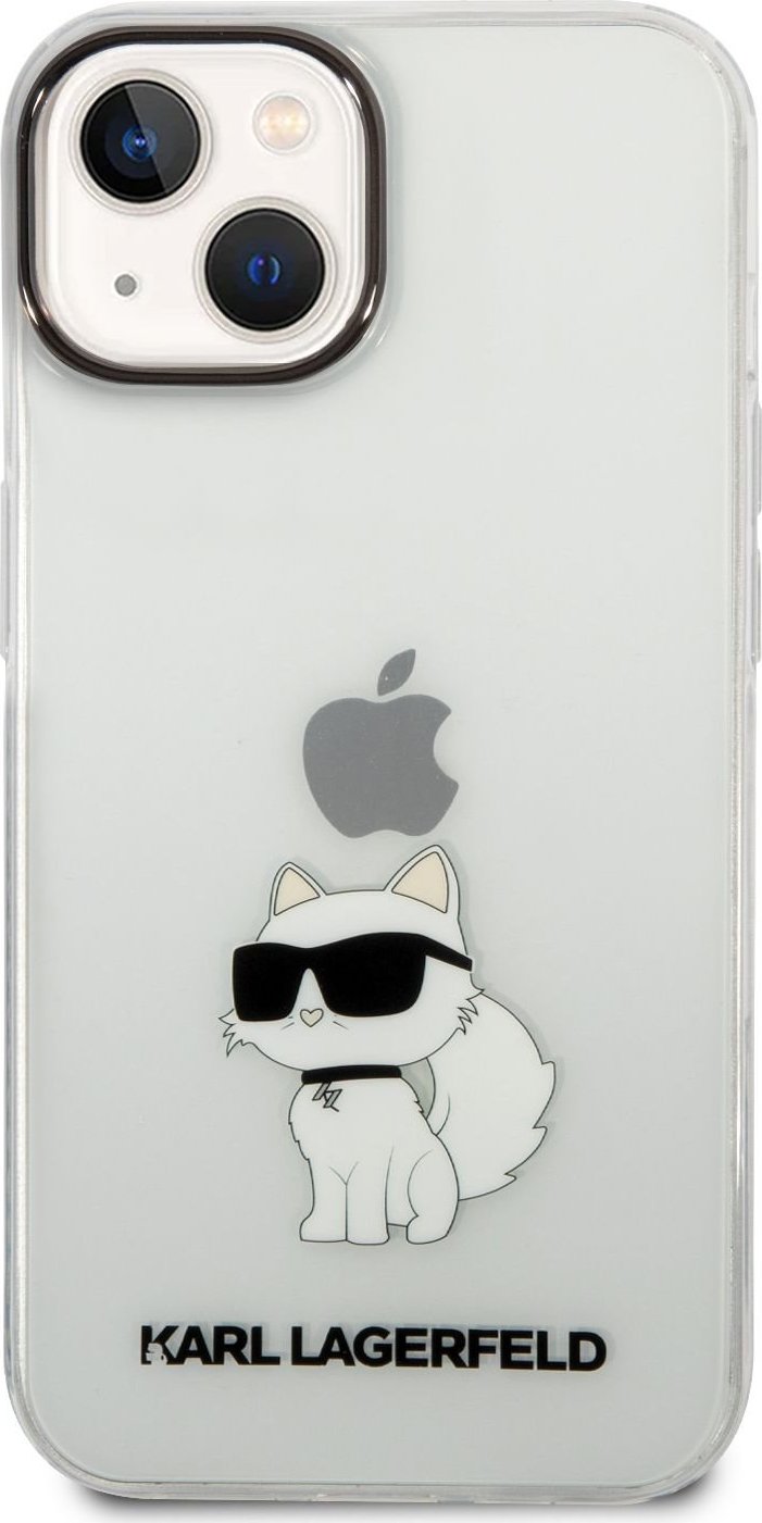 Karl Lagerfeld Ochranný kryt pro iPhone 14 PLUS - Karl Lagerfeld, IML Choupette NFT Transparent