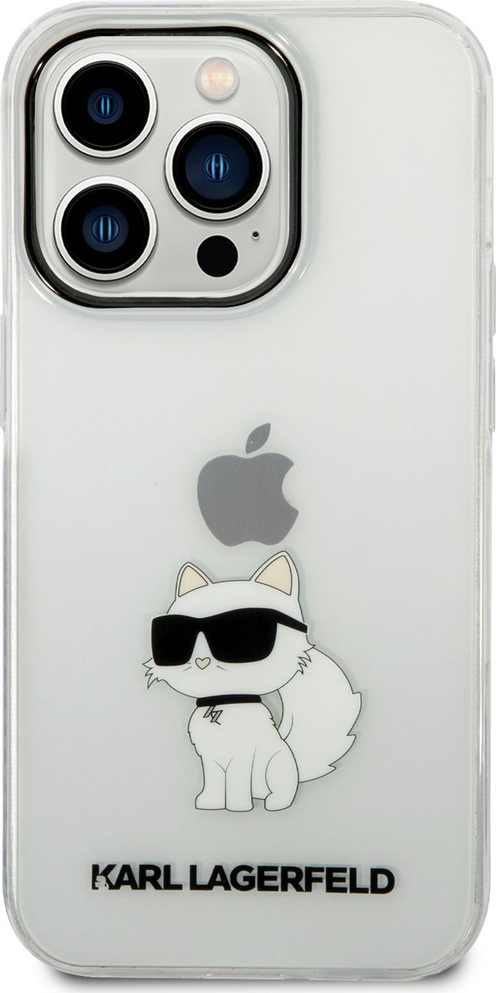 Karl Lagerfeld Ochranný kryt pro iPhone 14 Pro MAX - Karl Lagerfeld, IML Choupette NFT Transparent