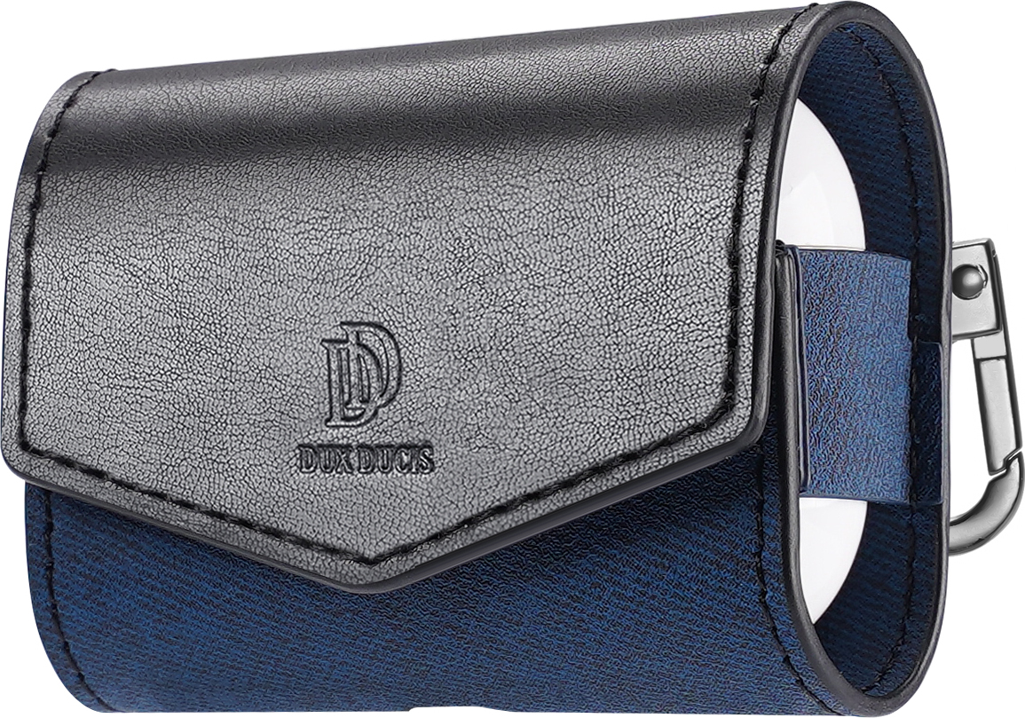 DuxDucis Pouzdro na sluchátka AirPods Pro 1/2 - DuxDucis, Leather Case Blue