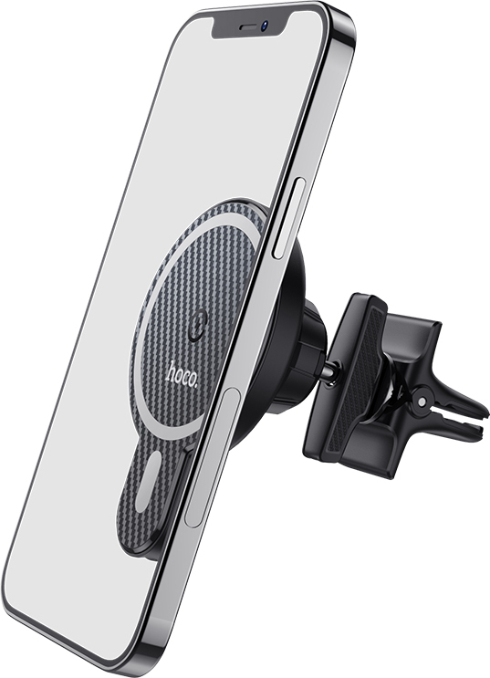 HOCO Držák do auta s indukčním nabíjením pro iPhone 12 MagSafe 15W CA85 černý