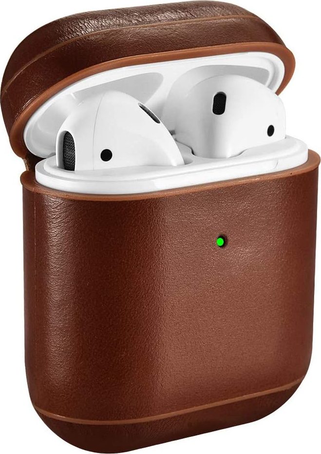 iCarer Pouzdro pro sluchátka AirPods - iCarer, Vintage Brown