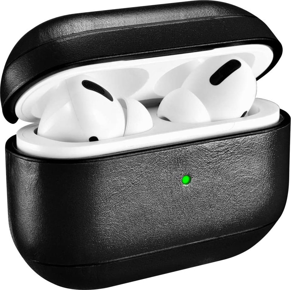 iCarer Kožené pouzdro na sluchátka AirPods Pro 1/2 - iCarer, Vintage Black