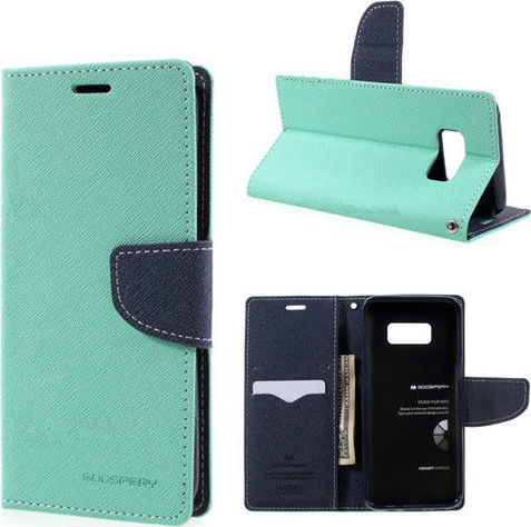 Mercury Pouzdro / kryt pro Samsung Galaxy S8 PLUS - Mercury, Fancy Diary Mint/Navy