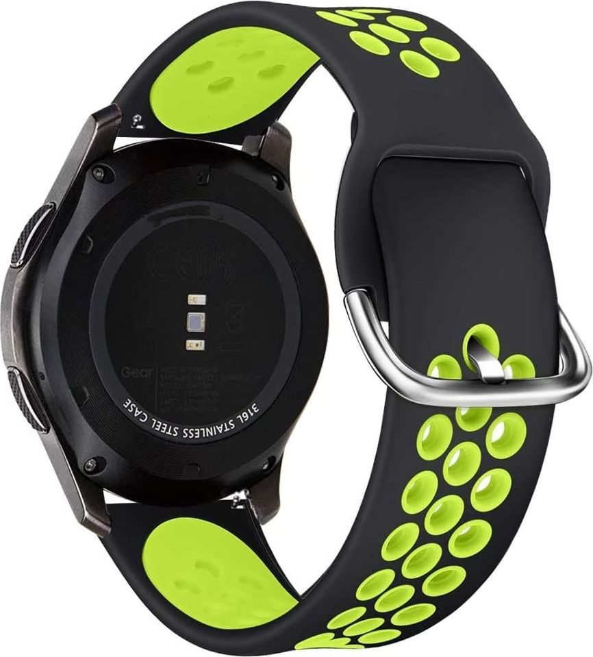 Tech-Protect Řemínek pro Samsung Galaxy Watch 41mm - Tech-Protect, Softband Black/Lime