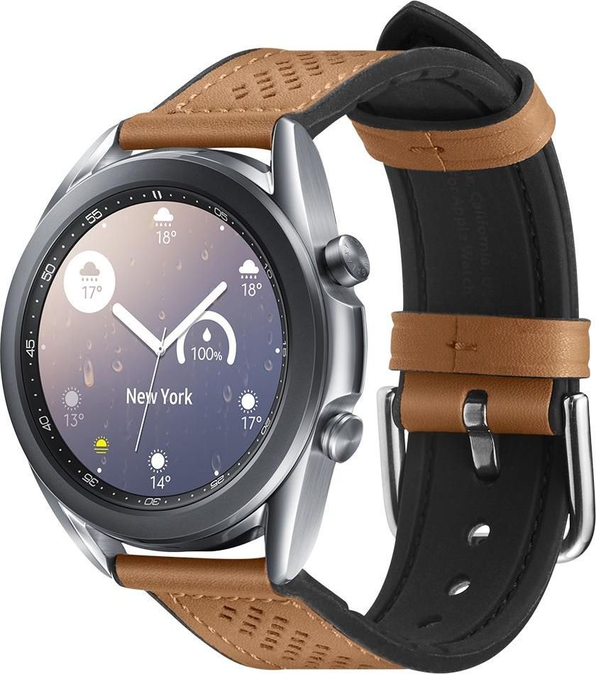 Spigen Řemínek pro Samsung Galaxy Watch 40mm / 41mm / 42mm / 44mm / 46mm - Spigen, Retro Fit Brown