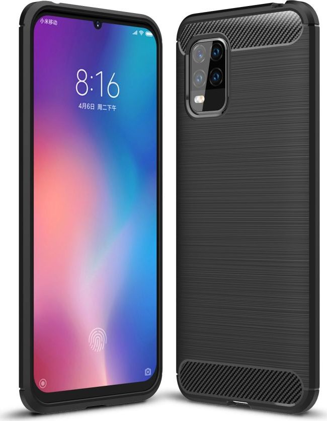 Tech-Protect Ochranný kryt pro Xiaomi Mi 10 Lite - Tech-Protect, Tpucarbon Black