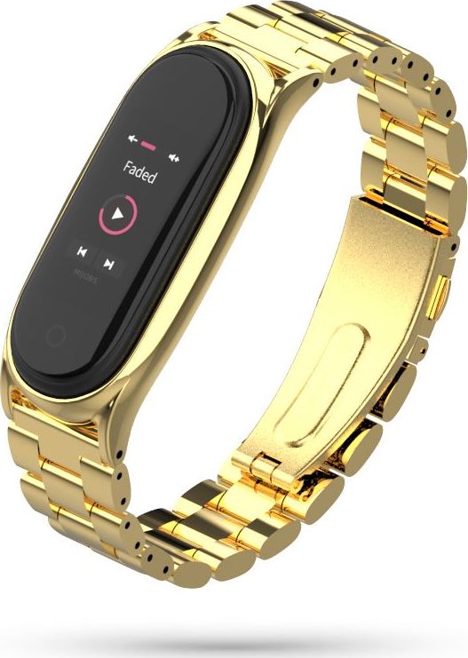 Tech-Protect Řemínek pro Xiaomi Mi Band 5 / 6 - Tech-Protect, Stainless Gold