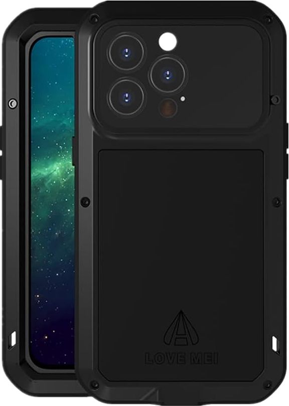 Love Mei Ochranný kryt pro iPhone 13 Pro MAX - LOVE MEI, Powerful Black