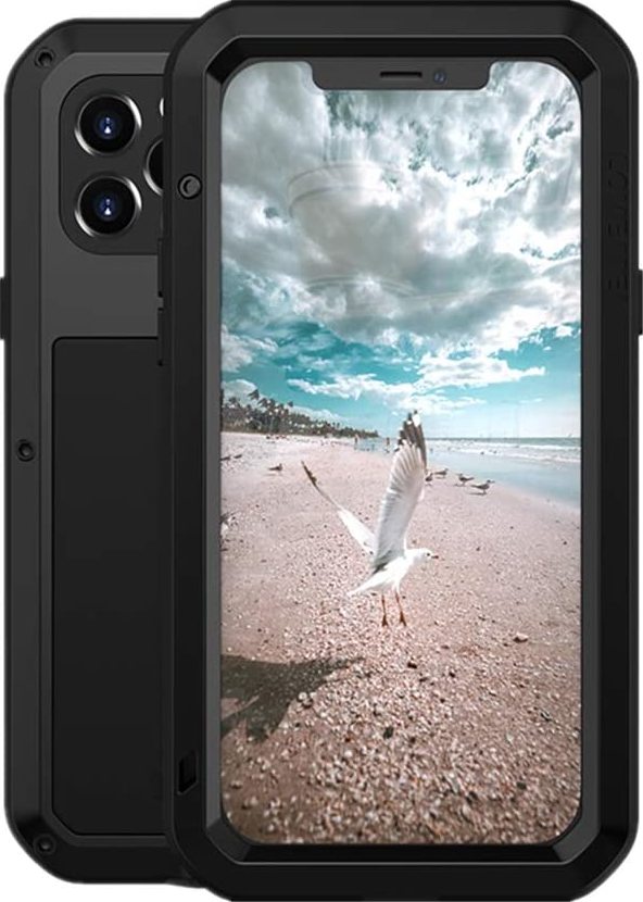 Love Mei Ochranný kryt pro iPhone 12 Pro - LOVE MEI, Powerful Black