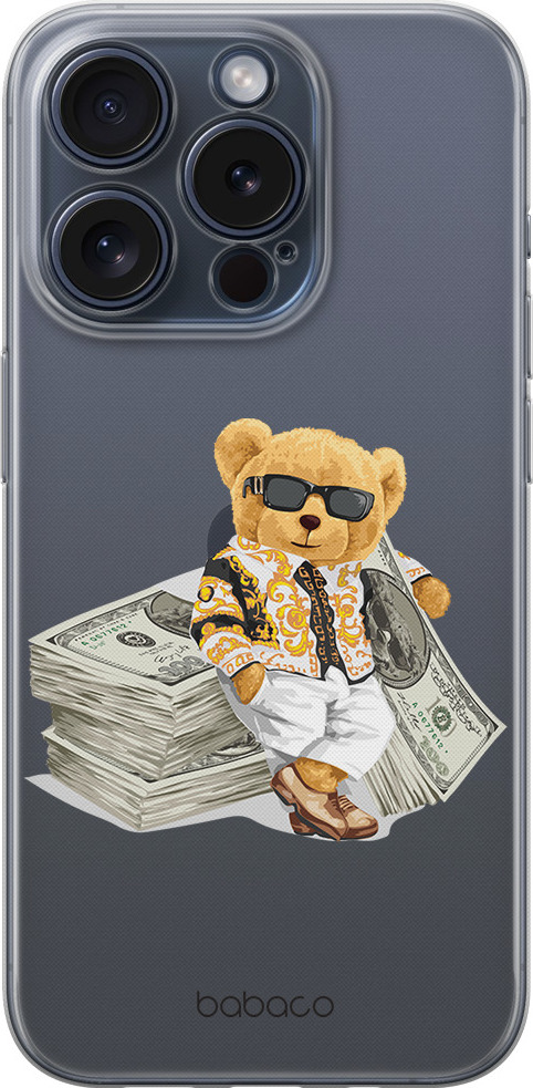 Babaco Ochranný kryt na iPhone 15 Pro MAX - Babaco, Teddy Money 003