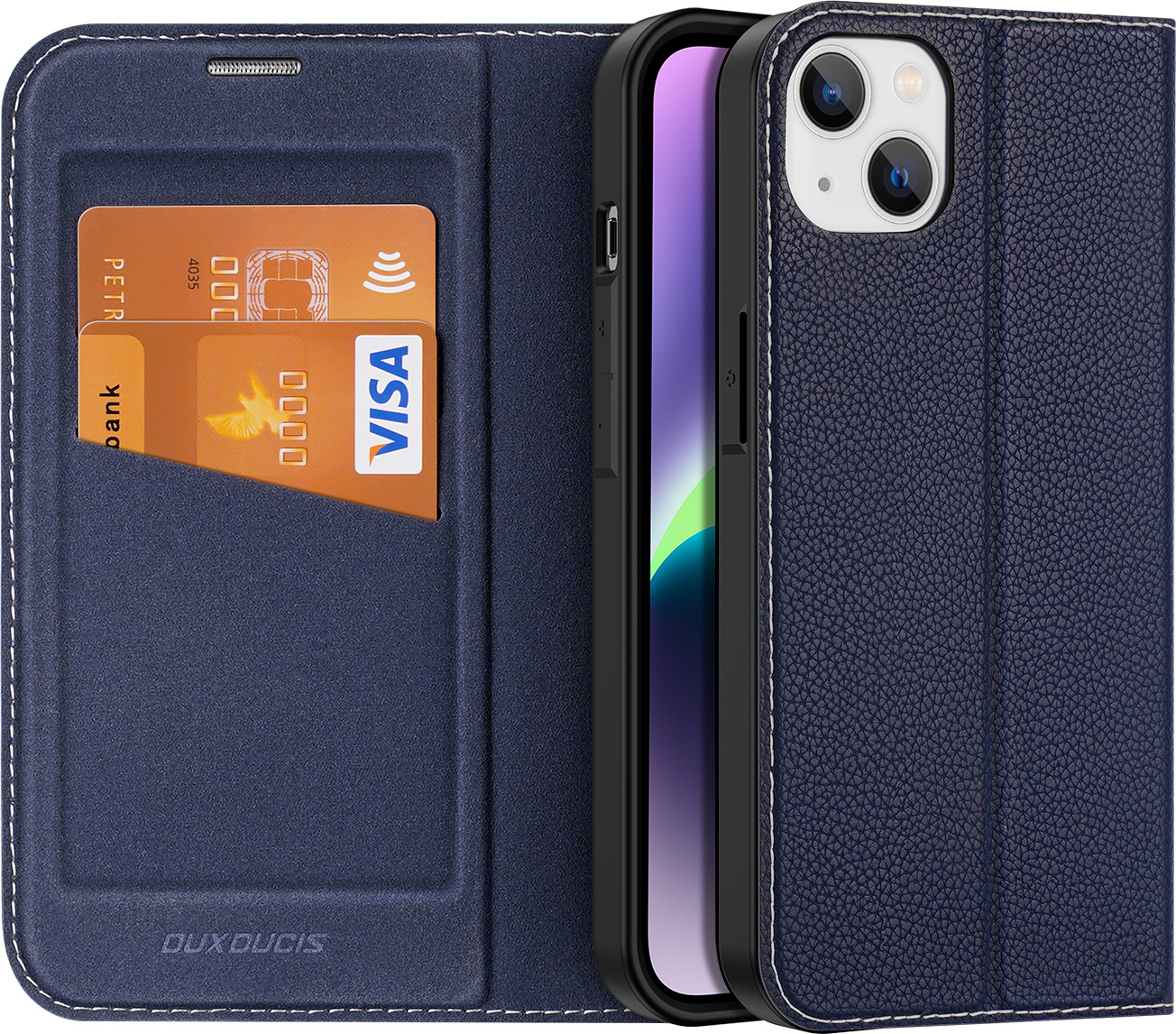 DuxDucis Knížkové pouzdro pro iPhone 14 PLUS - DuxDucis, SkinX2 Blue