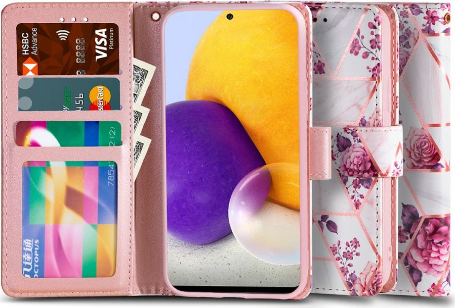 Tech-Protect Ochranné pouzdro pro Samsung Galaxy A72 5G - Tech-Protect, Wallet Floral