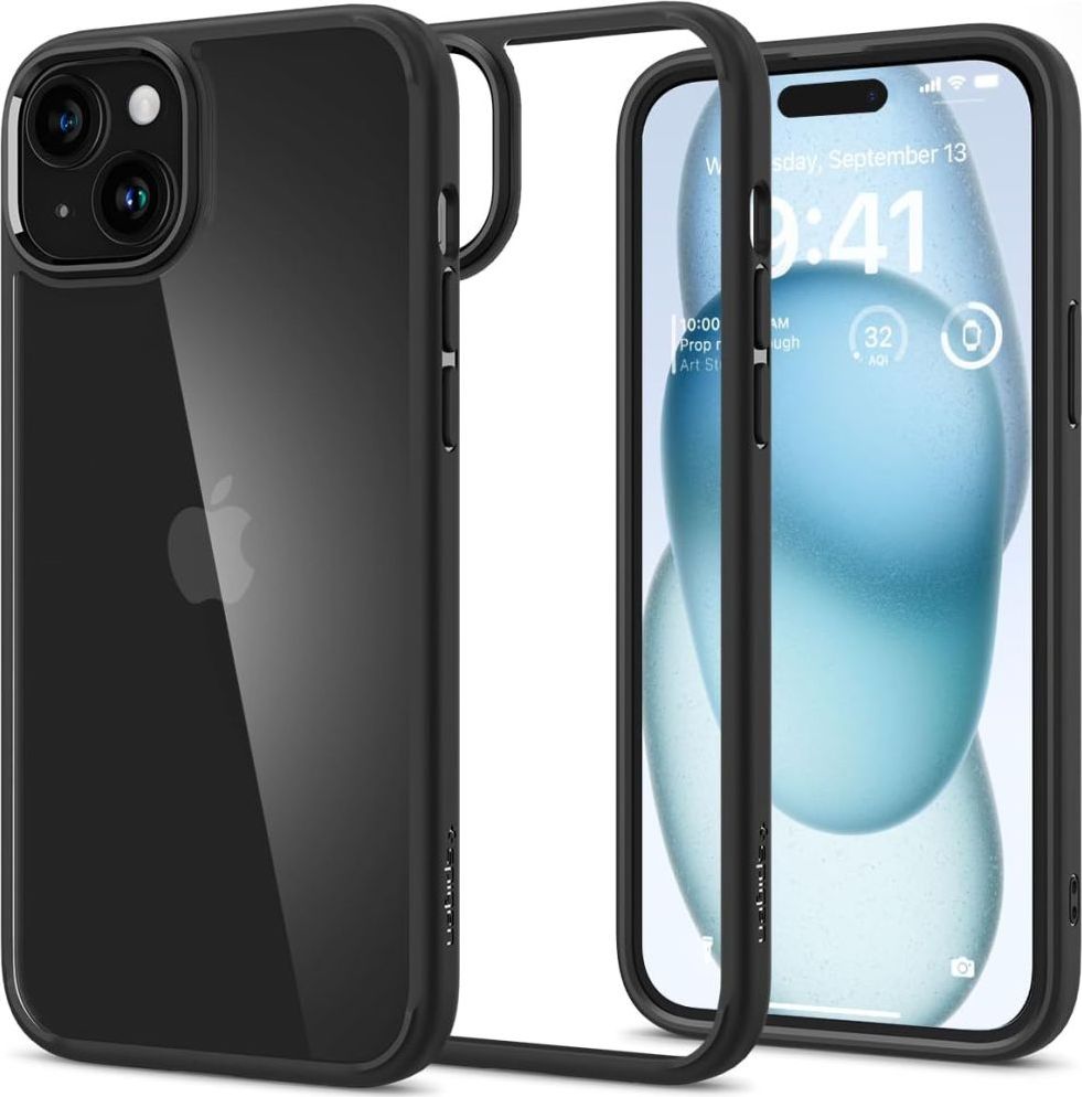 Spigen Ultra Hybrid kryt iPhone 15 matně černý