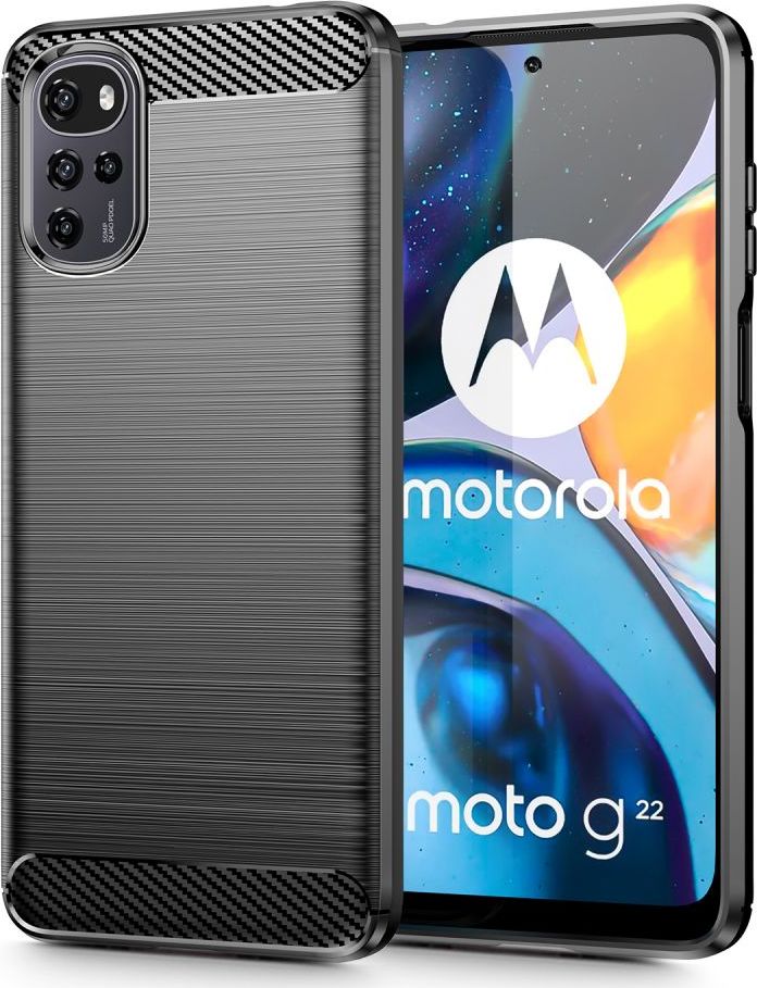 Tech-Protect Ochranný kryt na Motorola Moto G22 / E32 / E32S - Tech-Protect, Tpucarbon Black