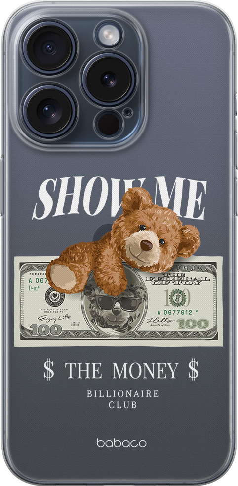 Babaco Ochranný kryt na iPhone 15 Pro MAX - Babaco, Teddy Money 002