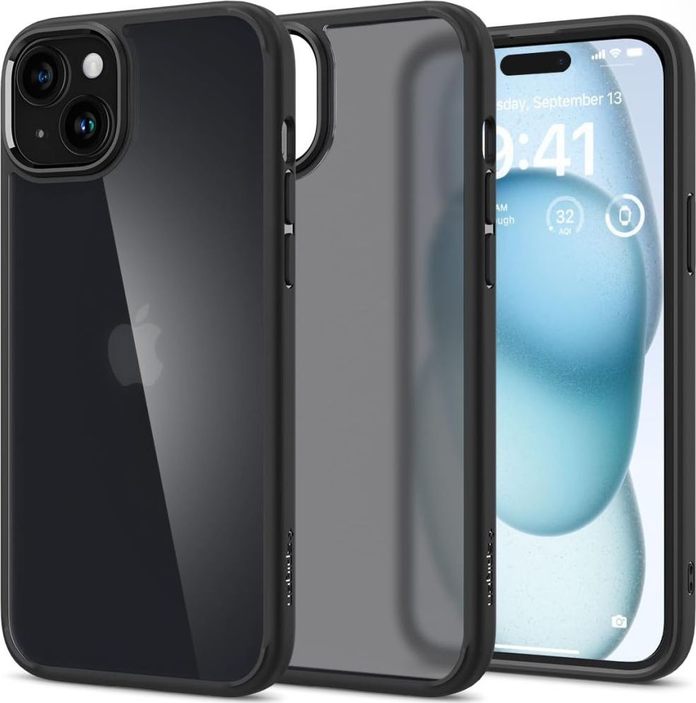Spigen Ultra Hybrid kryt iPhone 15 černý