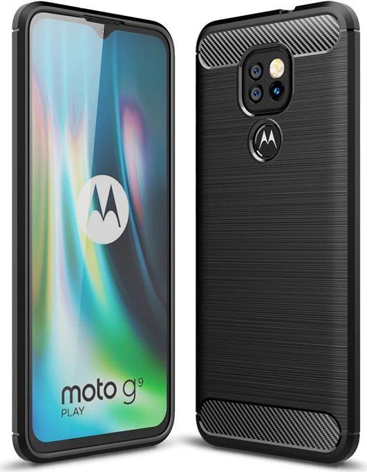 Tech-Protect Ochranný kryt na Motorola Moto G9 Play - Tech-Protect, Tpucarbon Black