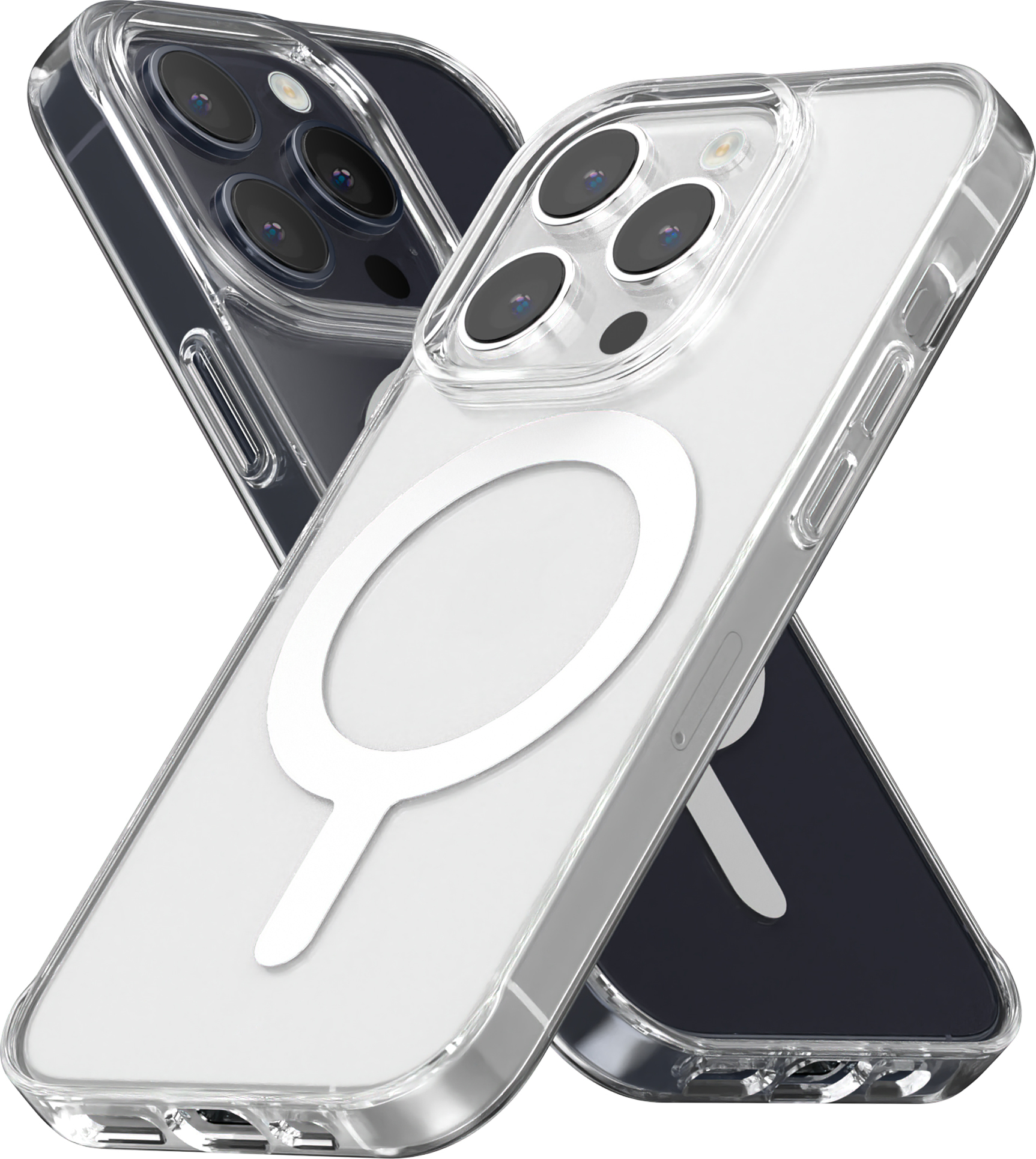 Mercury Ochranný kryt na iPhone 15 Pro - Mercury, JelHard MagSafe Transparent