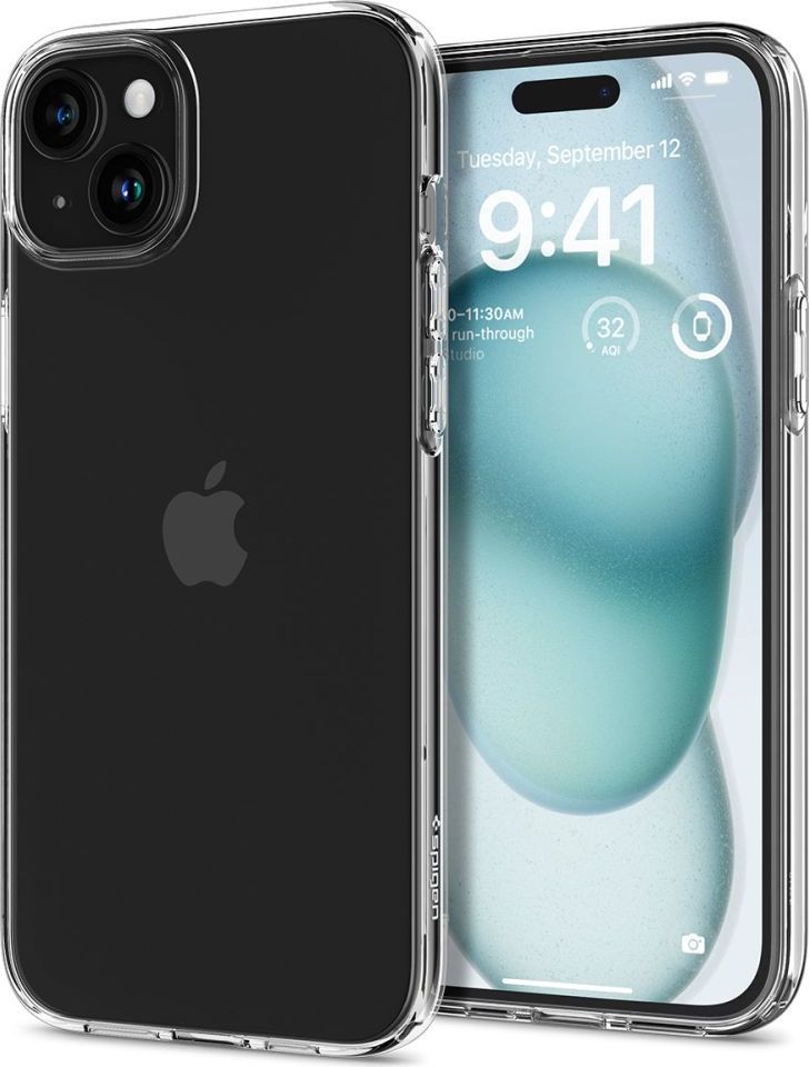 Spigen Liquid Crystal kryt iPhone 15 čirý