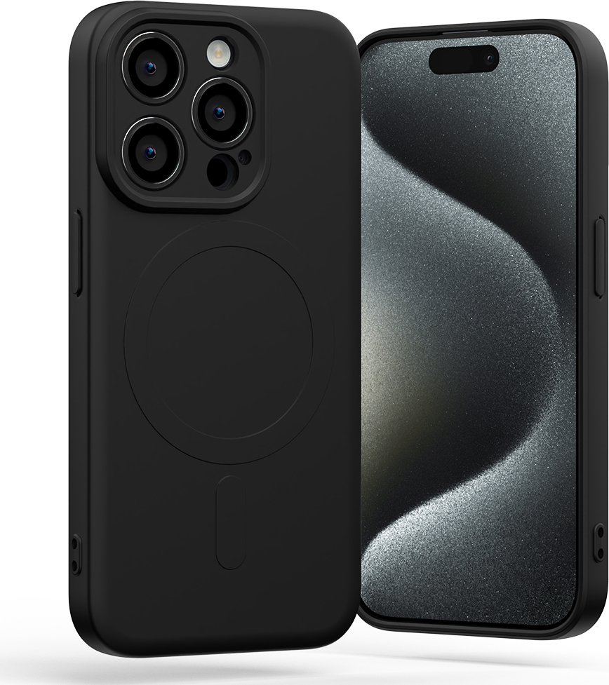 Mercury Ochranný kryt na iPhone XR - Mercury, SemiSilicon MagSafe Black